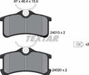 Textar Brake Pad Set - 2401301