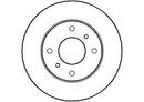 Disctech Brake Disc - Fits Infiniti, Toyota - ABD3452 - Front Axle