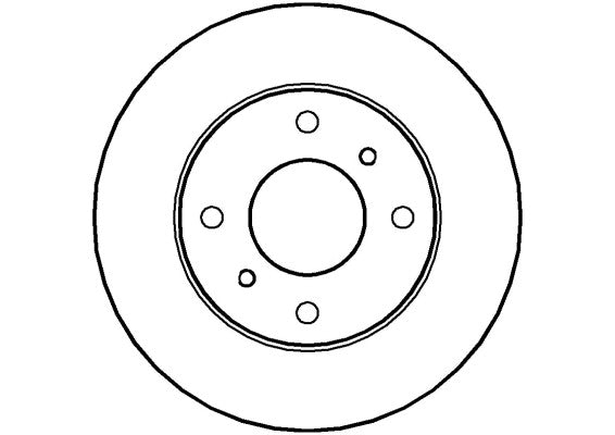 Disctech Brake Disc - Fits Infiniti, Toyota - ABD3452 - Front Axle