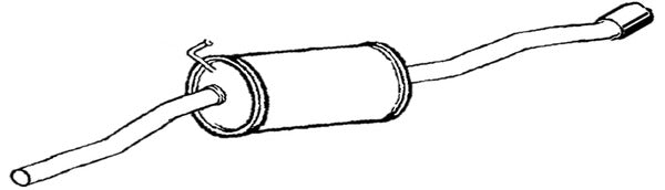 Klarius VW1567B - Box With Tail Pipe  - Fits Volkswagen Crafter Van