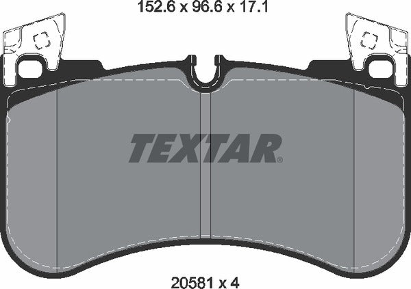 Textar Brake Pad Set - 2058101