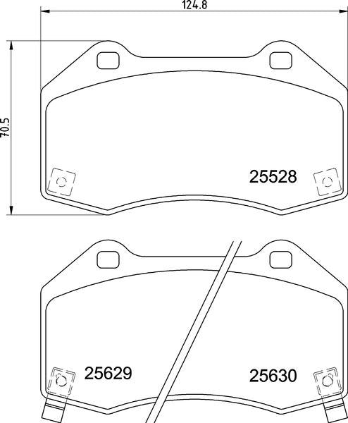 Textar Brake Pad Set - 2552801