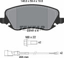 Textar Brake Pad Set - 2376101
