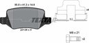 Textar Brake Pad Set - 2313805