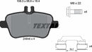 Infiniti Mercedes-Benz, Brake Pad Set - Textar 24848052441801