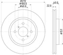 Mintex Brake Discs fits -Suzuki S280:5 MDC2526 (also fits other vehicles)