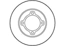 Disctech Brake Disc - Fits Kia, Nissan - ABD3489 - Front Axle