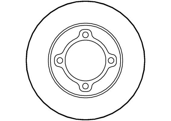 Disctech Brake Disc - Fits Kia, Nissan - ABD3489 - Front Axle