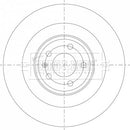 Borg & Beck Brake Disc Single Part No -BBD6085S