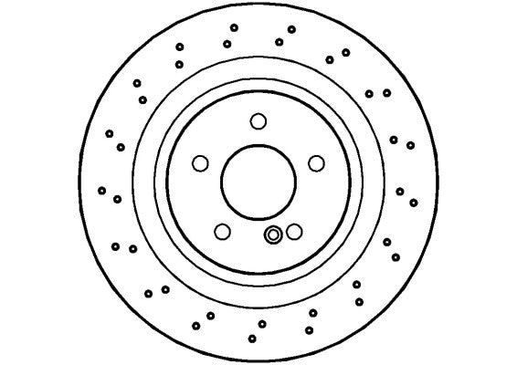 Disctech Brake Disc - Fits Mercedes-benz - ABD2860 - Rear Axle