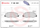 Brembo Brake Pad Set - P68061