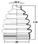 Borg & Beck Cv Joint Boot Kit Part No -BCB2363