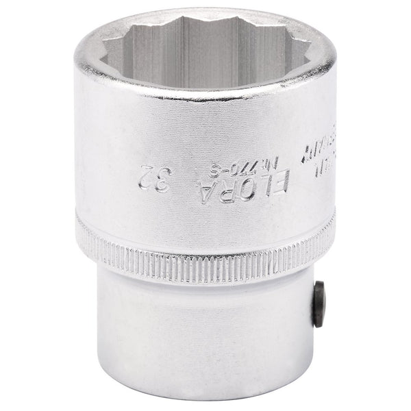 Elora Bi-Hexagon Socket, 3/4" Sq Dr, 32mm