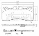 Borg & Beck Front Brake Pad Set -BBP2623