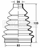 First Line Cv Joint Boot Kit Part No -FCB2843