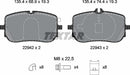 Textar Brake Pad Set - 2294201