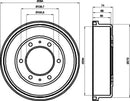 Mintex Brake Drum (Single) fits -Ford Nissan MBD236 (also fits other vehicles)