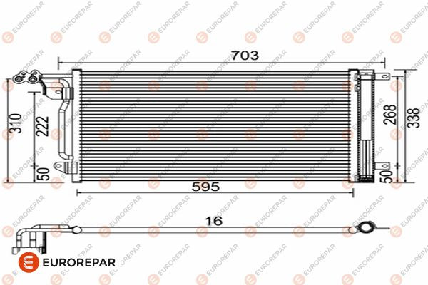 Eurorepar Air Conditioning Condenser - 1618099680