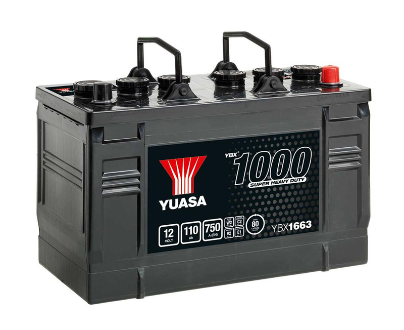 Yuasa YBX1663 Super Heavy Duty Battery - 1663