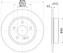 Mintex Brake Discs fits -MercedesBenz S300:5 MDC2522 (also fits other vehicles)