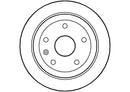 Disctech Brake Disc - Fits Daewoo, Daihatsu - ABD2693 - Rear Axle