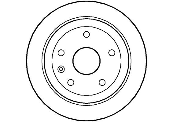Disctech Brake Disc - Fits Daewoo, Daihatsu - ABD2693 - Rear Axle