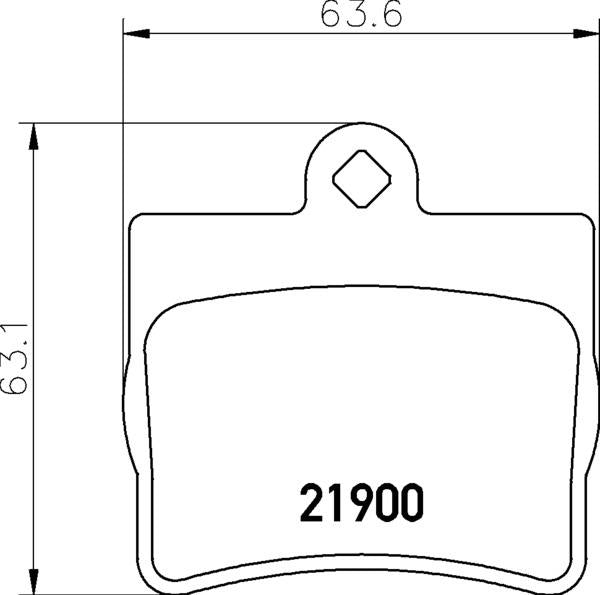 Mintex Brake Pad Set fits -MercedesBenz MDB1858 (also fits other vehicles)
