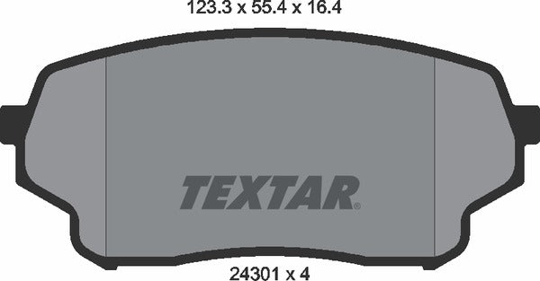 Textar Brake Pad Set - 2430101