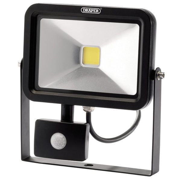 COB LED Slimline Wall Mounted Floodlight with PIR Sensor, 20W, 1,300 Lumens