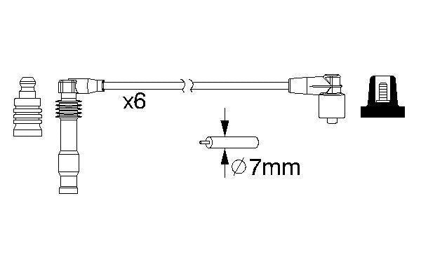 Bosch Ignition Lead Part No - 0986357162