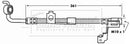 Borg & Beck Brake Hose Part No -BBH6973