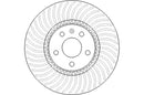 Disctech Brake Disc - Fits Jaguar - ABD3349 - Front Axle