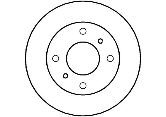 Disctech Brake Disc - Fits Bmw, Nissan - ABD3453 - Front Axle