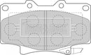 Borg & Beck Brake Pad Set -BBP1442