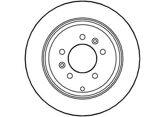 Disctech Brake Disc - Fits Daimler, Renault - ABD3500 - Rear Axle
