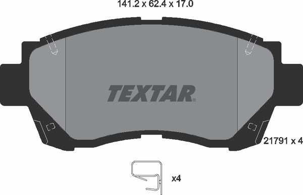 Textar Brake Pad Set - 2179101