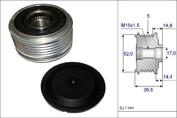 INA Alternator Freewheel Clutch - Part No - 535012910