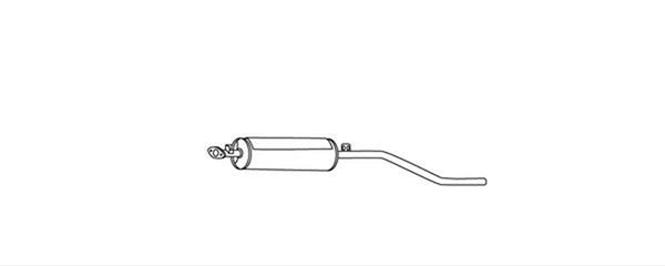 FAURECIA 8LD 366 035-221 Rear Muffler - Easy2Fit® Kit - fits SEAT MALAGA (23A)