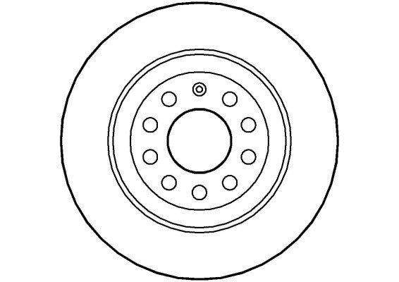 Disctech Brake Disc - Fits Audi, Bmw - ABD2168 - Rear Axle