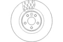 Disctech Brake Disc - Fits Hyundai, Volvo - ABD3101 - Front Axle