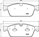 Mintex Brake Pad Set fits -MercedesBenz MDB3268 (also fits other vehicles)