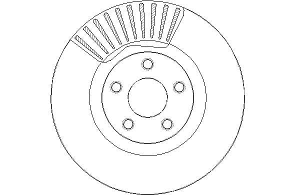 Disctech Brake Disc - Fits Ford - ABD3246 - Front Axle