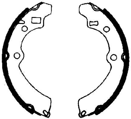 Mintex Brake Shoes fits -Suzuki MFR392 (also fits other vehicles)