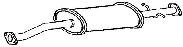 Klarius SU121B - Box With Centre Pipe  - Fits Subaru Forester 2.0