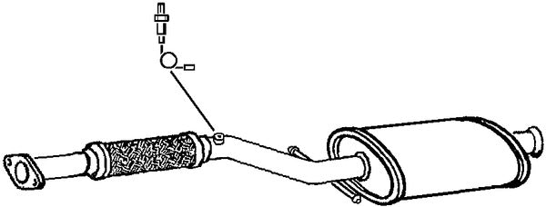 Klarius HY93P - Box With Centre Pipe  - Fits Hyundai Matrix 1.6i
