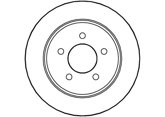 Disctech Brake Disc - Fits Chrysler, Ford - ABD2782 - Rear Axle