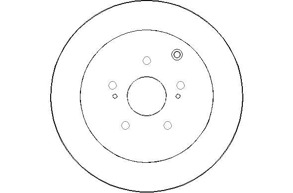 Disctech Brake Disc - Fits Aston martin, Suzuki - ABD3085 - Rear Axle