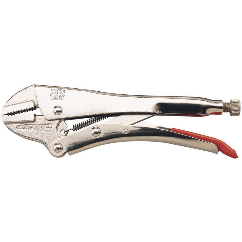 Knipex 41 24 225 Straight Jaw Self Grip Pliers, 225mm
