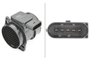 HELLA 8ET 009 142-351 Air Mass Sensor - 5-pin connector - Bolted