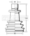 First Line Cv Joint Boot Kit Part No -FCB2115